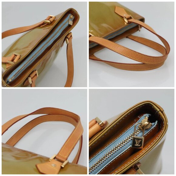 LOUIS VUITTON Monogram Vernis Houston Hand Bag Baby Blue M91005 LV Auth hk2533 - Picture 16 of 16